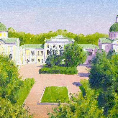 Путевой дворец в Твери — картина маслом на холсте